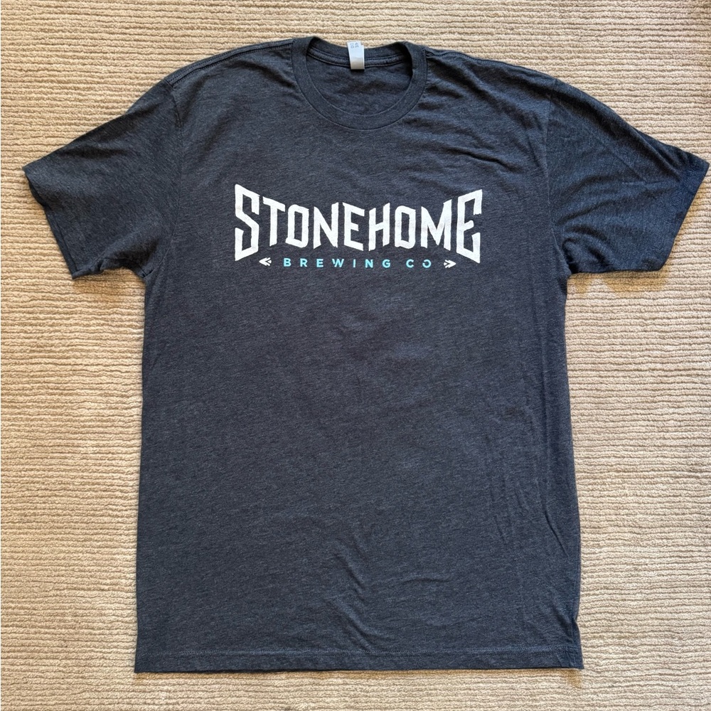 Stonehome Brewing Unisex Short Sleeve Crew Tee T-Shirt Gray Size Large
